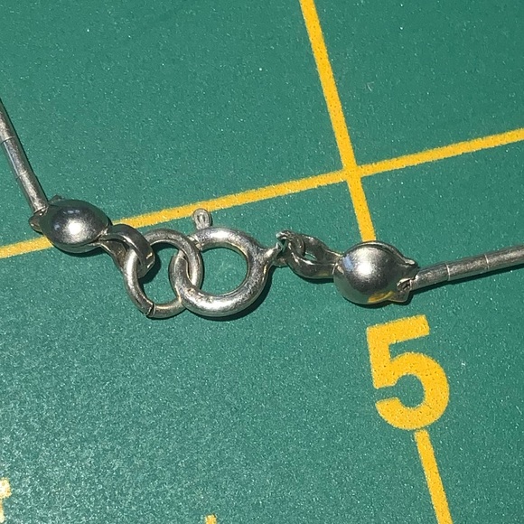 Sterling silver Hematite Liquid Silver Necklace - Picture 4 of 9